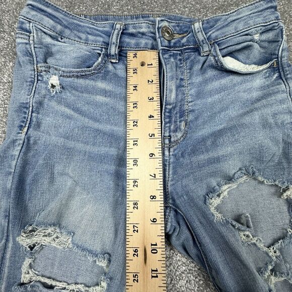 American Eagle Next Level Stretch Hi-Rise Jegging Womens 8 (28x28) Denim Blue - Picture 5 of 11